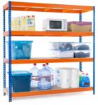 MAMUTEX Lakkozott kék-narancssárga Mamutex Heavy polc 1800x1200x600 mm - 4 polc, teherbírás 2000 kg (Mamutex)