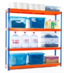 MAMUTEX Lakkozott kék-narancssárga Mamutex Heavy polc 1800x1800x400 mm - 4 polc, terhelhetőség 2000 kg (Mamutex)