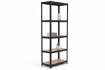 MAMUTEX Lakkozott fém állvány Mamutex Standard 180x75x40 cm - 5 polc, teherbírás 875 kg, fekete