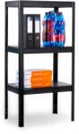 MAMUTEX Lakkozott, fémből készült állvány Mamutex Standard 120x60x40 cm - 3 polc, teherbírás 360 kg, fekete