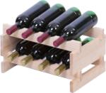 MAMUTEX 2 db Mamutex fa borospolc készlet 23x45, 6x28 cm - polconként 4 palack, fenyő