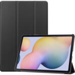 Samsung Tab S7 Plus 12.4 / Tab S7 FE 12.4 / Tab S8 Plus 12.4, mappa tok, Trifold, fekete