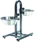 TRIXIE 2497 Dog Bar dupla fémtál állvánnyal, 2x2, 8L/24cm