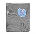 XKKO Prosop cu gluga bumbac organicSilver Stars 90x90 cm XKKO