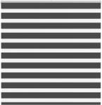 vidaXL zebrafüggönnyel fekete szövetszélesség 145, 9 cm poliészter (4014219)