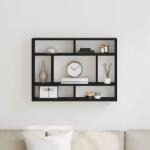 vidaXL fekete tölgyfa fali polc 75 x 16 x 55 cm (862047)