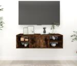 vidaXL füstös tölgy színű szerelt fa fali polc 102x30x29 cm (826363)