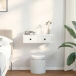 vidaXL Falipolc fiókokkal fehér 60x28x15 cm műszaki fa (859941)