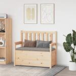 vidaXL tömör fenyőfa pad 112, 5 x 51, 5 x 96, 5 cm (823559)