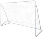 vidaXL kiváló minőségű acél hálós focikapu szett 240 x 90 x 150 cm (90572)