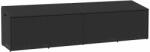 vidaXL fekete polyrattan kerti tárolóláda 220x50x58 cm (4104074)
