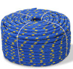 vidaXL kék polipropilén hajókötél 12 mm 50 m (91297)