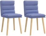 vidaXL étkezőszékek 2 db Jeans kék szövet (4101303)