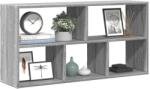 vidaXL szürke sonoma színű szerelt fa fali polc 100 x 25 x 50 cm (853277)