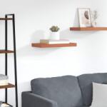 vidaXL Falpolc Falra szerelhető tárolóval Piros 50 x 23 x 4 cm Faanyag (42019926)