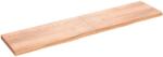 vidaXL világosbarna kezelt tömör tölgyfa fali polc 220 x 50 x (2-6) cm (363737)