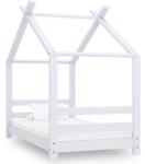 vidaXL fehér tömör fenyőfa gyerekágy-keret 70 x 140 cm (289610)