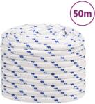vidaXL fehér polipropilén hajókötél 20 mm 50 m (152315)