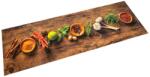 vidaXL mosható fűszermintás bársony konyhaszőnyeg 60 x 300 cm (4005607)