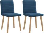 vidaXL 2 db kék szövet étkezőszék (4101152)