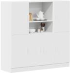 vidaXL 3 részes fehér szerelt fa Konyhai szekrénygarnitúrák (3324151)