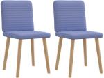 vidaXL étkezőszékek 2 db Jeans kék szövet (4101154)