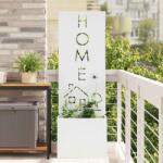 vidaXL Kertvédő vászon Fehér 50 x 140 cm Hidegen hengerelt acél (876491)