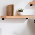 vidaXL világosbarna kezelt tömör tölgyfa fali polc 60x20x6 cm (363643)