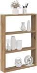 vidaXL kézműves tölgy színű szerelt fa fali polc 43 x 9 x 60 cm (860057)