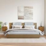 vidaXL 2 db mézbarna tömör fenyőfa faliszekrény 31, 5 x 30 x 30 cm (818362)