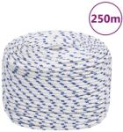 vidaXL fehér polipropilén hajókötél 6 mm 250 m (152287)