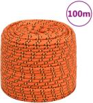 vidaXL narancssárga polipropilén hajókötél 8 mm 100 m (152662)