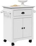 vidaXL konyhai kocsi "BODO" Fehér 72x45x80 cm (4016875)
