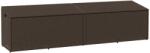 vidaXL barna polyrattan kerti tárolóláda 220x50x58 cm (4104075)