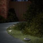 vidaXL 4 db meleg fehér napelemes kültéri talajlámpa tüskével (4008200)