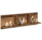 vidaXL antik fa színű szerelt fa faliszekrény 100 x 16, 5 x 30 cm (854866)