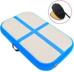 vidaXL kék PVC felfújható tornamatrac pumpával 60 x 100 x 10 cm (92650)