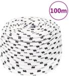 vidaXL fehér poliészter munkakötél 10 mm 100 m (152773)