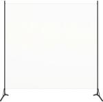 vidaXL fehér 1 paneles szövet paraván 175 x 180 cm (320735)
