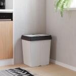 vidaXL fehér dupla szemeteskuka 2x25 L (154981)