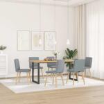 vidaXL 6 db világosszürke szövet étkezőszék (3315625)