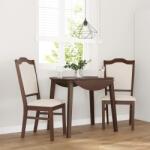 vidaXL 2 db barna tömörfa gumiból készült étkezőszékek párnákkal (4102466)