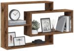 vidaXL antik fa színű szerelt fa fali polc 104x20x58, 5 cm (855822)