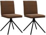 vidaXL étkezőszék barna műszarvasbőr (4101278)