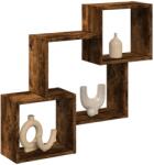 vidaXL füstös tölgy színű szerelt fa faliszekrény 78 x 18 x 71 cm (854809)