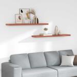 vidaXL Falpolc Falra szerelhető 2 pcs Piros 120 x 23, 5 x 4 cm Faanyag (42019936)