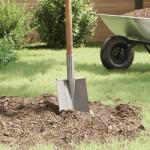 vidaXL Lapát Fej Ezüst 43 x 17 cm Porszórt acél (42019408)