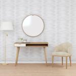 vidaXL 12 db fehér XPS kőmintás fali panel 50 x 50 cm 3 m2 (356937)