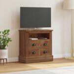 vidaXL Tárolószekrény fiókkal Természetes 60 x 30 x 60 cm Tömör Teakfa (42017952)