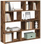 vidaXL Könyvszekrény/szobaosztó régi fa 105x24x102 cm (855830)